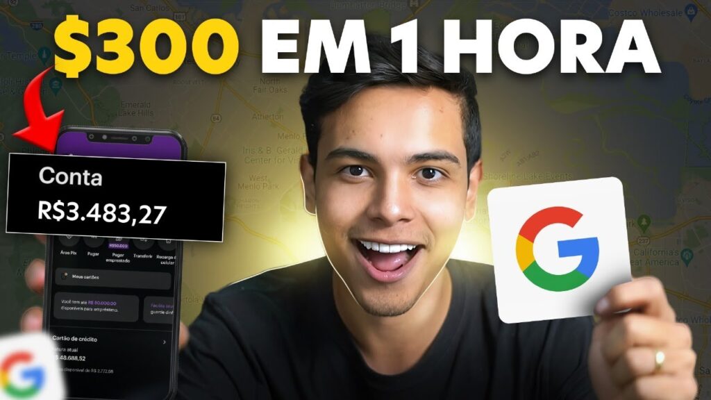 FAÇA R$300 EM 1 HORA COM O GOOGLE PELO CELULAR - Passo a Passo ...